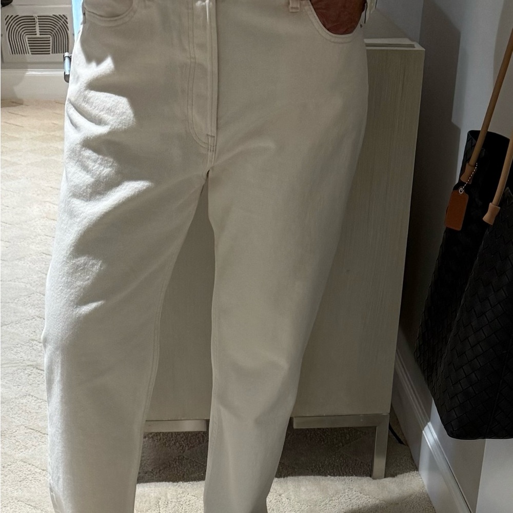 Everlane Cream Denim Pants